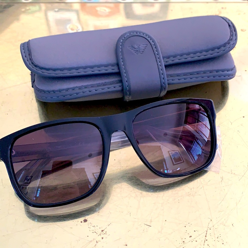 Emporio Armani 4163 Sunglasses Black Gradient